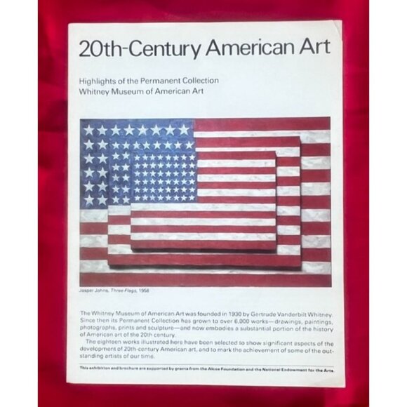Whitney Museum 20th-Century American Art Brochure 10 Panel 1980s NYC Vintage - Picture 1 of 4